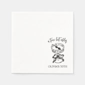 A Tini Bit Older Martiniをテーマにした誕生日パーティー スタンダードカクテルナプキン (正面)