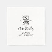 A Tini Bit Older Martiniをテーマにした誕生日パーティー スタンダードカクテルナプキン (正面)