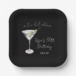 A Tini Bit Older, Martiniをテーマにした誕生日パーティー ペーパープレート