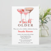 A Tini Bit Older Martiniをテーマにした誕生日パーティー 招待状 (スタンド正面)