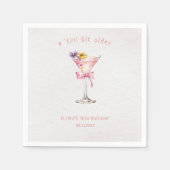 A Tini Bit Older Martini 30th Birthday Party スタンダードカクテルナプキン (正面)