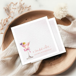 A Tini Bit Older Martini 30th Birthday Party   Nap スタンダードカクテルナプキン