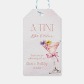 A Tini Bit Older Martini 30th Birthday Thanks ギフトタグ (裏面)