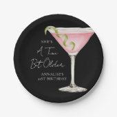 A Tini Bit Older Martini Birthday ペーパープレート (正面)