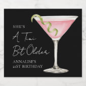 A Tini Bit Older Martini Birthday リキュールボトルラベル (シングルラベル)