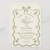 A Tini Bit Older Martini Bow Forty Birthday   招待状 (正面/裏面)