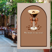 A Tini Bit Older Martini Espresso Brown Arch 30th 招待状