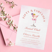 A Tini Bit Older Martini Fifty & Fabulous Birthday 招待状