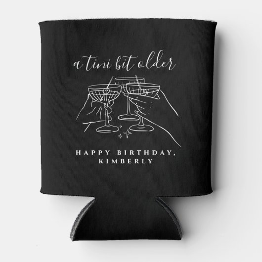 A Tini Bit Older Modern Martini Birthday Party 缶クーラー (正面)