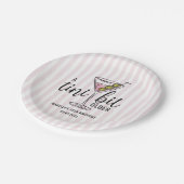 A Tini Bit Older Pink Martini Themed Birthday ペーパープレート (アングル)