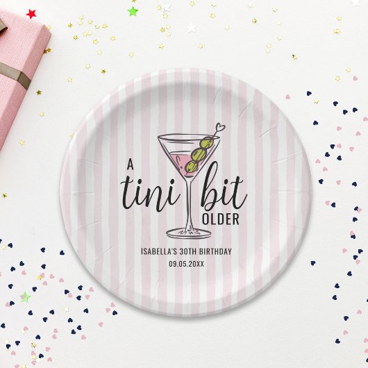 A Tini Bit Older Pink Martini Themed Birthday ペーパープレート