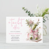 A Tini Bit Older Pink Script Surprise Birthday  招待状 (スタンド正面)