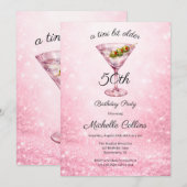 A Tini Bit Older Women’s 50th Birthday Party  招待状 (正面/裏面)