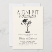 A Tini Bit Smarter Black White Graduation 招待状 (正面)