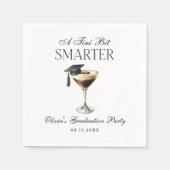 A Tini Bit Smarter Espresso Martini Graduation スタンダードカクテルナプキン (正面)