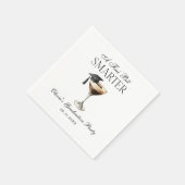 A Tini Bit Smarter Espresso Martini Graduation スタンダードカクテルナプキン (角)