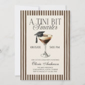A Tini Bit Smarter Espresso Martini Graduation 招待状 (正面)