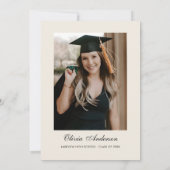 A Tini Bit Smarter Espresso Martini Graduation 招待状 (裏面)