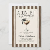A Tini Bit Smarter Espresso Martini Graduation 招待状 (正面)