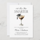 A Tini Bit Smarter Espresso Martini Graduation 招待状 (正面)