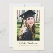 A Tini Bit Smarter Green Graduation 招待状 (裏面)