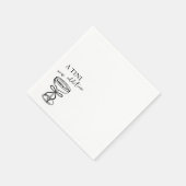 A Tini New Addition Martini Hand Drawn Cocktail スタンダードカクテルナプキン (角)