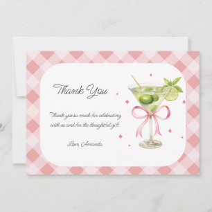 A Tini OneはMartini Girl Baby Showerの途中にある サンキューカード
