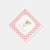 A Tini OneはMartini Girl Baby Showerの途中にある スタンダードカクテルナプキン (角)