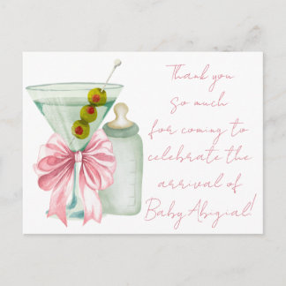 A Tini One Baby Girl Thank You Post Card シーズンポストカード