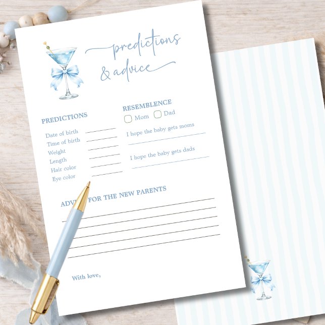 A Tini One Baby Shower Predictions & Advice Game (クリエイターアップロード済み)