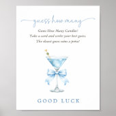 A Tini One Blue Baby Shower Game Guess How Many ポスター (正面)