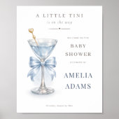 A Tini One Blue Boy Baby Shower Shower Welcome ポスター (正面)