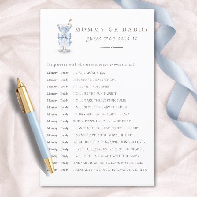 A Tini One Boy Mommy or Daddy Guess Who Said It (クリエイターアップロード済み)