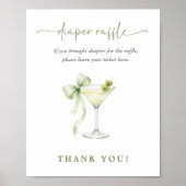 A Tini One Chic Baby Shower Diaper Raffle ポスター (正面)