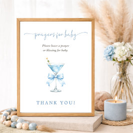 A Tini One Chic Bow Baby Shower Prayers for Baby ポスター
