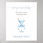 A Tini One Chic Bow Baby Shower Prayers for Baby ポスター (正面)