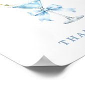 A Tini One Coquette Bow Baby Shower Diaper Raffle ポスター (角)