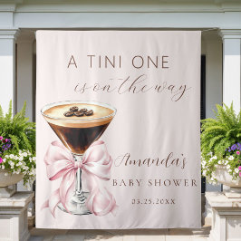 A tini One Espresso Martini Baby Shower Backdrop タペストリー