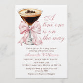 A Tini One Espresso Martini Baby Shower Invitation 招待状 (正面)