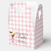 A Tini One Espresso Martini Pink Bow Baby Shower フェイバーボックス (オープン)