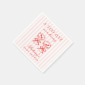 A Tini One Is On The Way Baby Shower スタンダードカクテルナプキン (角)