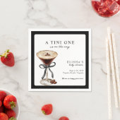 A Tini One Is on the Way Baby Shower  スタンダードカクテルナプキン (インサイチュ)