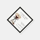 A Tini One Is on the Way Baby Shower  スタンダードカクテルナプキン (角)