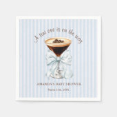 A tini One is on the Way Baby Shower  スタンダードカクテルナプキン (正面)