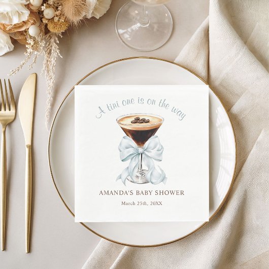 A tini One is on the Way Baby Shower  スタンダードランチョンナプキン