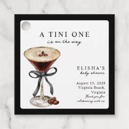 A Tini One Is on the Way Baby Shower  フェイバータグ