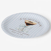 A tini One is on the Way Baby Shower  ペーパープレート (アングル)