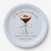 A tini One is on the Way Baby Shower  ペーパープレート (正面)