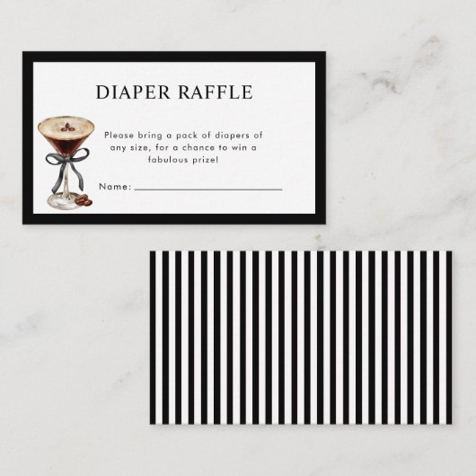 A Tini One is on the Way Baby Shower Enclosure エンクロージャーカード (正面/裏面)