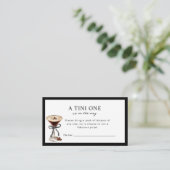 A Tini One is on the Way Baby Shower Enclosure  エンクロージャーカード (スタンド正面)